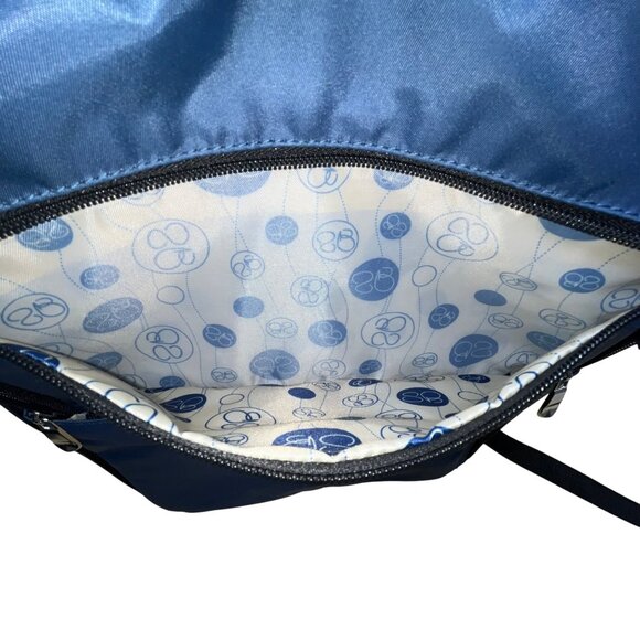 Samantha Brown Unisex Navy Nylon With RFID Protected Pocket Travel Backpack Sz L - Picture 10 of 15